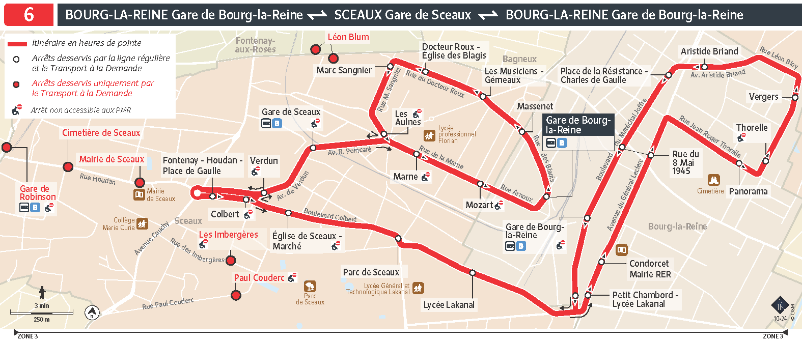 Plan de la ligne 06